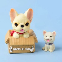 Creative Bobblehead Dog in Teacup Figurine – Cartoon Teddy Bear Hound for Home & Car Decor - Thumbnail 6