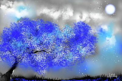 Evening In Blue Art Print