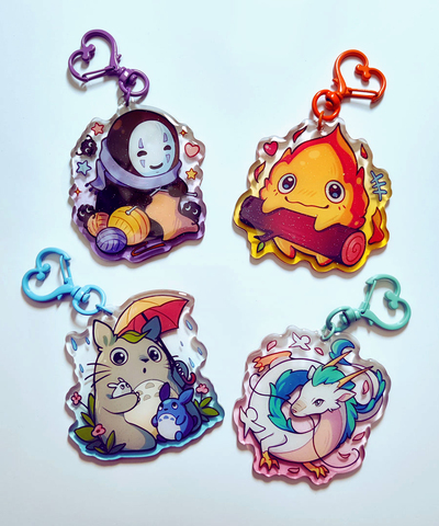 Ghibli inspired keychains