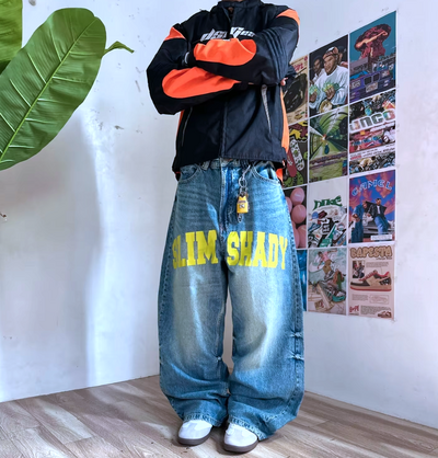SLIM SHADY WIDE LEG JEANS