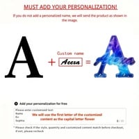 Custom Engraved "Alexa" LED Letter Night Light – Galaxy Design Acrylic Lamp, USB Powered, Adjustable Light for Bedroom & Gift Decor - Thumbnail 4