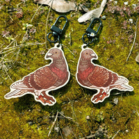 Mystery box: Pigeon keychain + sticker - Thumbnail 6