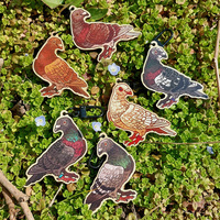 Mystery box: Pigeon keychain + sticker - Thumbnail 7
