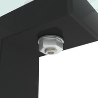 Glass 2-Layer Round Tea Table – Small Black Side Table for Bedroom, Living Room, Corner or Sofa, Tempered Glass, Easy Assembly - Thumbnail 2