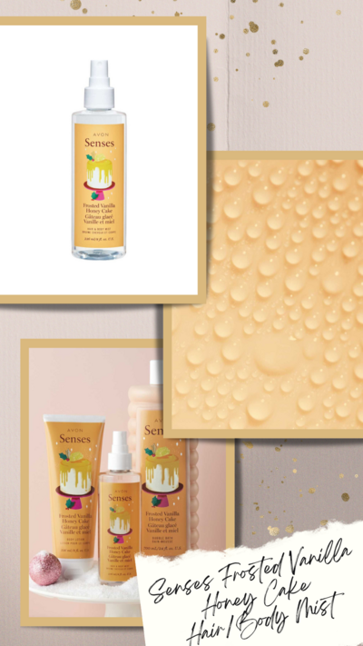 Senses Frosted Vanilla Honey Cake Hair and Body Mist - FINAL SALE