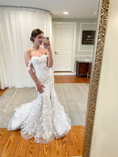 Simple Sheath Lace Wedding Dress Bridal Gown Wedding Gown