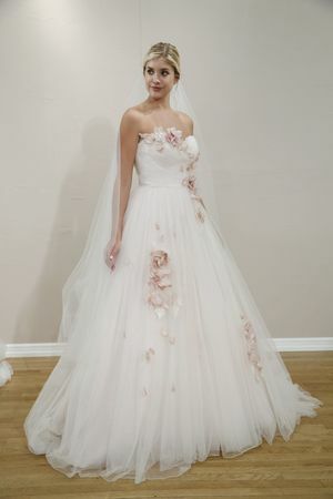 Floral Wedding Gown Wedding Dress, Tulle Wedding Gown Bridal Dress