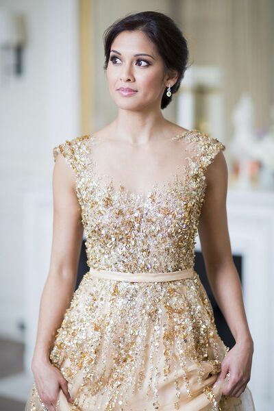 Modern Beads Wedding Gown Wedding Dress, Tulle Wedding Gown Bridal Dress