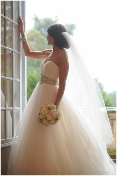 Simple A Line Tulle Wedding Dress Bridal Gown Wedding Gown