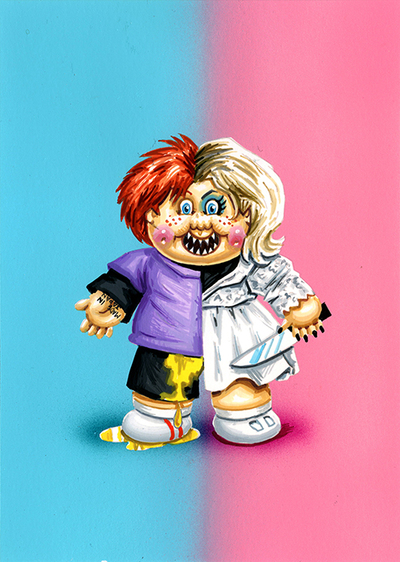 Glandular GLENDA / Bisected BILLY Final Art - Horrorible Kids - Series 9 2025
