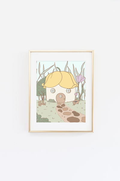 Cutie Bitty Berry Patch House 4 Print