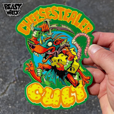 CHEESESTEALER CULT Vinyl Sticker
