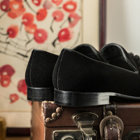 Tassel suede leather shoes men's casual slip-on shoes - Thumbnail 2