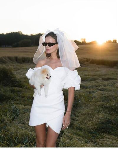 Simple Sheath Mini Short Beach Boho Wedding Dress Bridal Gown Wedding Gown