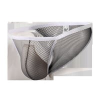 Wholesale multi-color 6PK Wangjiang Men's sexy underwear mesh holes high-legs bikini briefs underpants 5022GC - Thumbnail 8