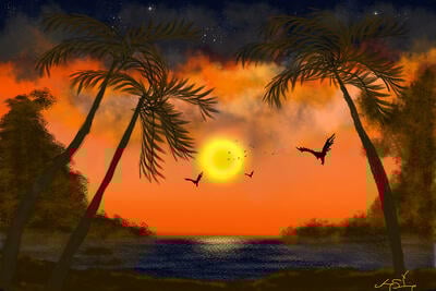 Tropic Heat 24" X 36" Art Print