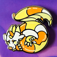 Treat the Candy Corn Dragon Enamel Pin - Thumbnail 1