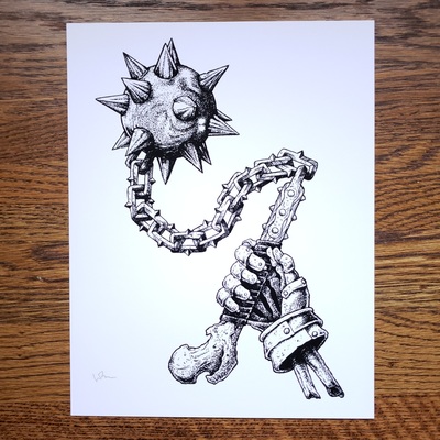 Skeletal Flail - Print