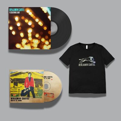 CD + Vinyl + Shirt Bundle - "Write at Home" and "Flickering Light"