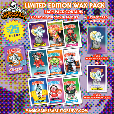 **2 PACK LIMIT** Horrorible Kids SPOOKALA (April 4-6, 2025) Limited Edition Wax Pack