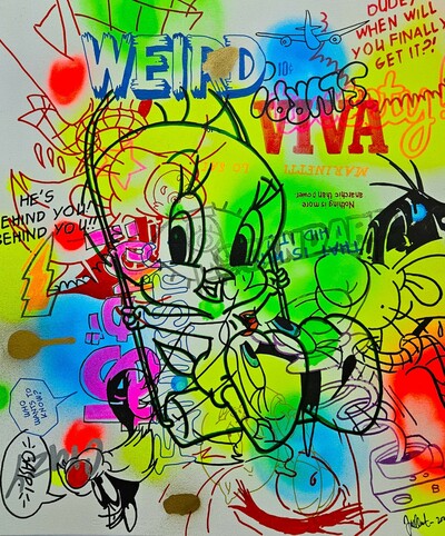 Drawing by Judas Arrieta "VIVA TWEETY"