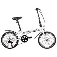 iDeaPlay P12 Folding Bike 6-Speed 20" | Lightweight High Carbon Steel Frame, Adjustable Handlebar & Saddle, Compact Folding Design - Thumbnail 1