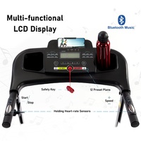 Bominfit JK1609A Folding Treadmill | 2.5HP Motor, 12 Preset Programs, Bluetooth, 3-Level Manual Incline, LED Display, 265 lb Capacity - Thumbnail 2