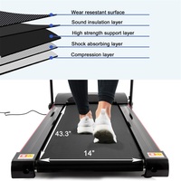 Bominfit JK1609A Folding Treadmill | 2.5HP Motor, 12 Preset Programs, Bluetooth, 3-Level Manual Incline, LED Display, 265 lb Capacity - Thumbnail 3