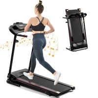 Bominfit JK1609A Folding Treadmill | 2.5HP Motor, 12 Preset Programs, Bluetooth, 3-Level Manual Incline, LED Display, 265 lb Capacity - Thumbnail 5