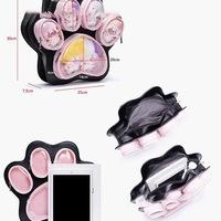 Kawaii Cute Cat Paw Transparent Backpack - Thumbnail 5