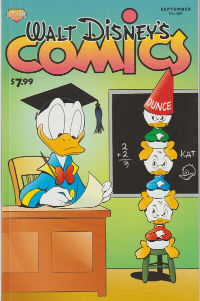 Gemstone disney comic lot featuring donald duck set of 2 square-bound oversized comics
