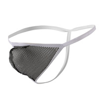 6PK Multi-color wholesale Men's sexy underwear mesh holes quick-dry thong t-string underpants 5022DK - Thumbnail 6