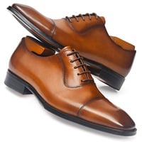 Three-joint men's shoes fashionable and comfortable with leather soles 3 colors - Thumbnail 2