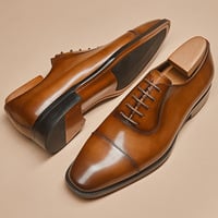 Three-joint men's shoes fashionable and comfortable with leather soles 3 colors - Thumbnail 3