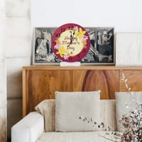 Mother's Day Frameless Decorative Wall Clock – No Glass Cover, Lightweight Wooden Analog Clock – Stylish Room Decor for Wall or Desk – Multiple Sizes - Thumbnail 1
