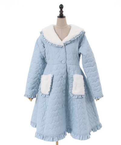 AXES FEMME JAPAN Heart Quilted Coat