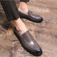 Groom men's business formal leather shoes 2 colors - Thumbnail 4