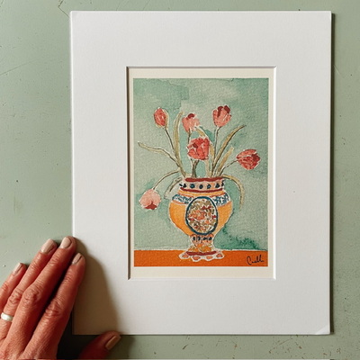 “Buy me Tulips” matted print 8x10