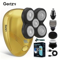 GERTZY 5-in-1 Electric Razor for Men – USB Rechargeable, 600mAh Lithium Battery, 60min Runtime – Gold, Blue, Black - Thumbnail 2