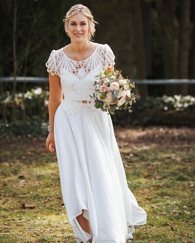 Sexy A Line Lace Beach Boho Wedding Dress Bridal Gown Wedding Gown