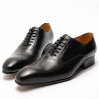 Cowhide handmade men's wedding business dress leather shoes 2 colors - Thumbnail 2
