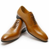 Cowhide handmade men's wedding business dress leather shoes 2 colors - Thumbnail 4