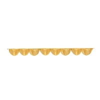 Gold Ice Silk Satin Wedding Backdrop Swags Curtain – 9.84FT x 1.3FT – Party Stage Arch Décor – Smooth Luster Finish - Thumbnail 2