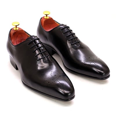 Men's leather shoes hand-polished genuine leather business casual shoes - Thumbnail 2