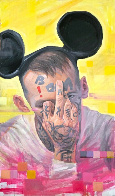 Painting by Moi Martos "Not Myself"