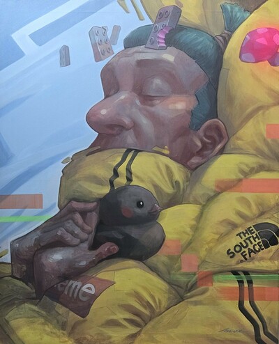 Painting by Moi Martos "Meditacion"