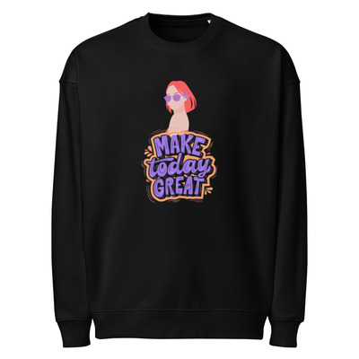 Women’s Organic Oversized Sweatshirt with Front Print