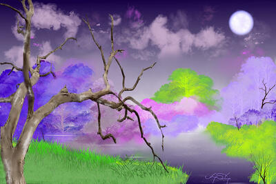 Whispers of Twilight - 24 X 36 Art Print