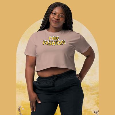 PME Fashion large gold arch Womens crop top