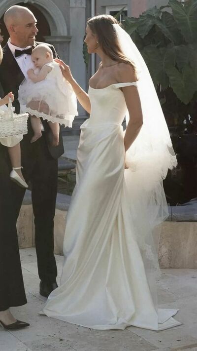 Simple Sheath Satin Beach Bohemia Wedding Dress Bridal Gowns Wedding Gown